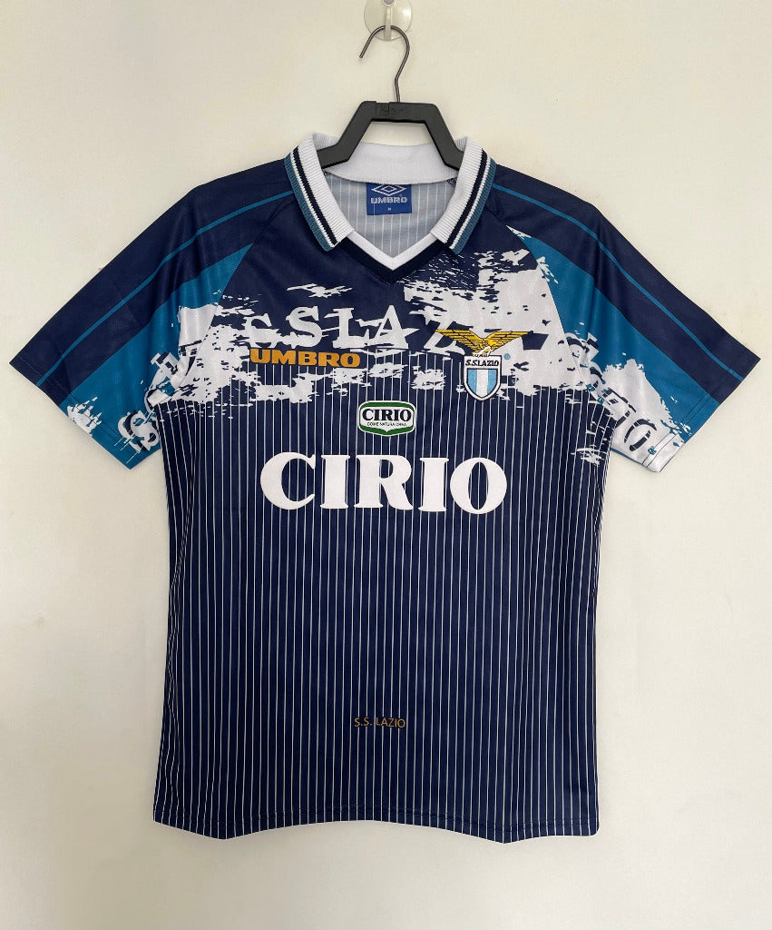 Lazio 1996/97 Vintage Retro Blue Away Jersey