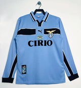 Lazio 1998/99 Vintage Retro Blue Home Long Sleeves Jersey