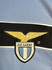 Lazio 1998/99 Vintage Retro Blue Home Long Sleeves Jersey
