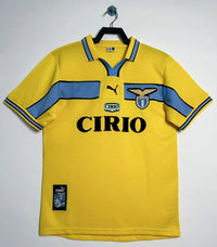 Lazio 1998/99 Vintage Retro Yellow Second Away Game Jersey