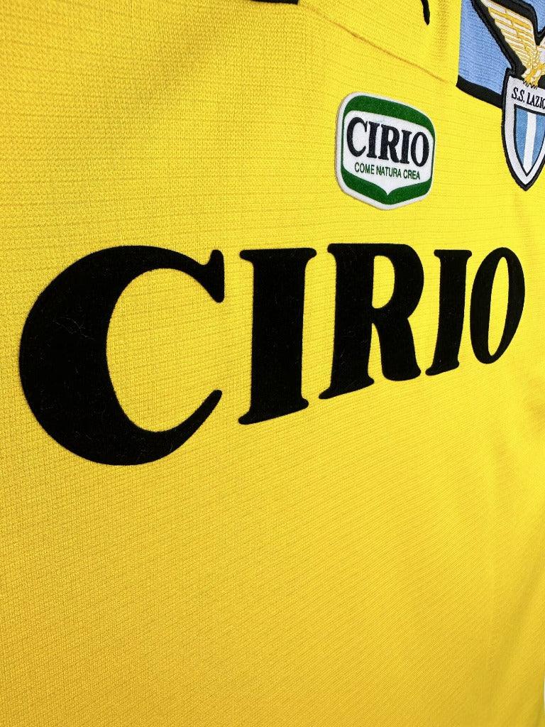 Lazio 1998/99 Vintage Retro Yellow Second Away Game Jersey