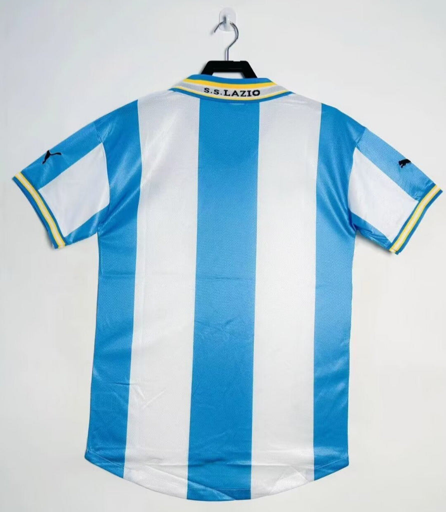 Lazio 1999/00 Vintage Retro Home Blue and White Jersey