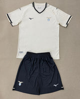 Lazio 25/26 White Away Kids Jersey Set