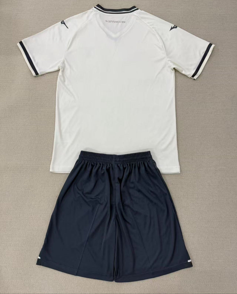 Lazio 25/26 White Away Kids Jersey Set