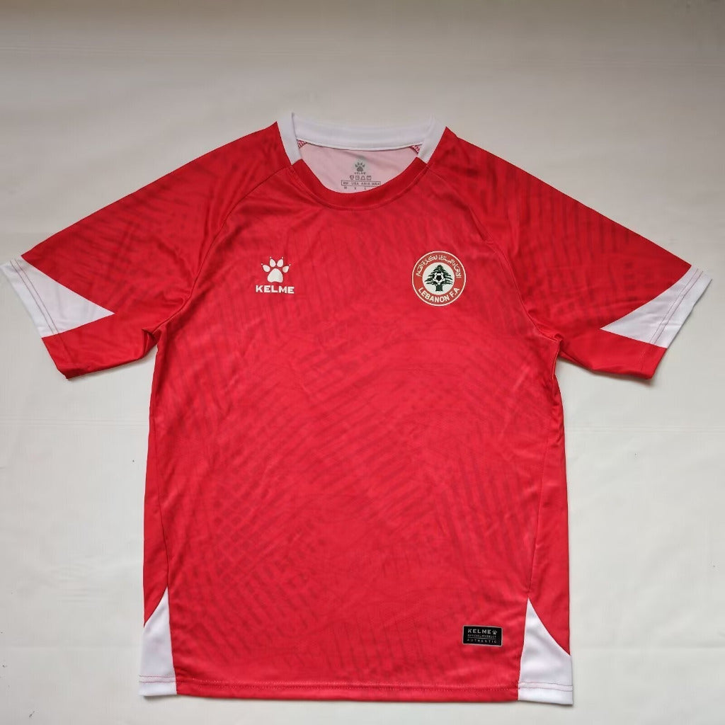 Lebanon 2026 Red/White Home Jersey