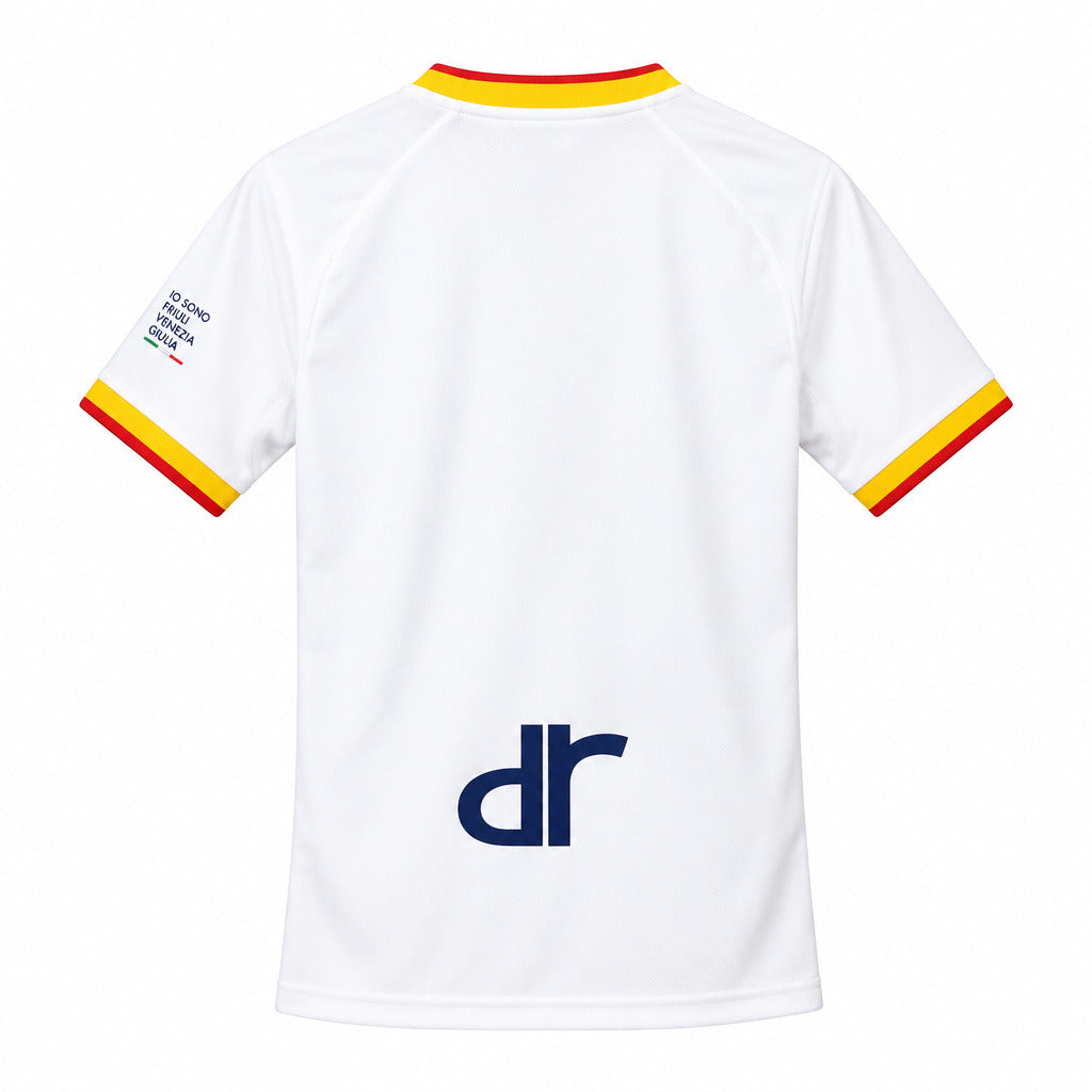 Lecce 26/27 White/Red/Yellow Trim Away Jersey