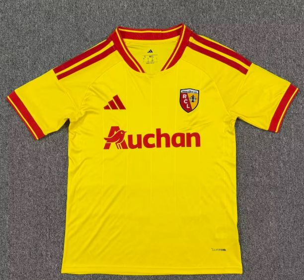 Lecce 26/27 Yellow/Red Pinstripes Home Jersey