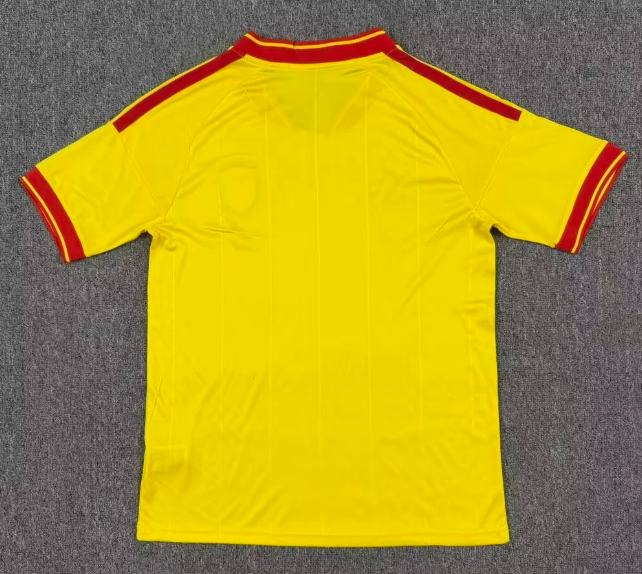 Lecce 26/27 Yellow/Red Pinstripes Home Jersey