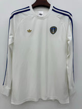 Leeds United 2020/21 Retro White/Navy Home Long Sleeve Jersey
