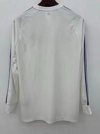 Leeds United 2020/21 Retro White/Navy Home Long Sleeve Jersey