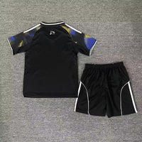 Leeds United 25/26 Black/Blue Third Away Kids Jersey Set