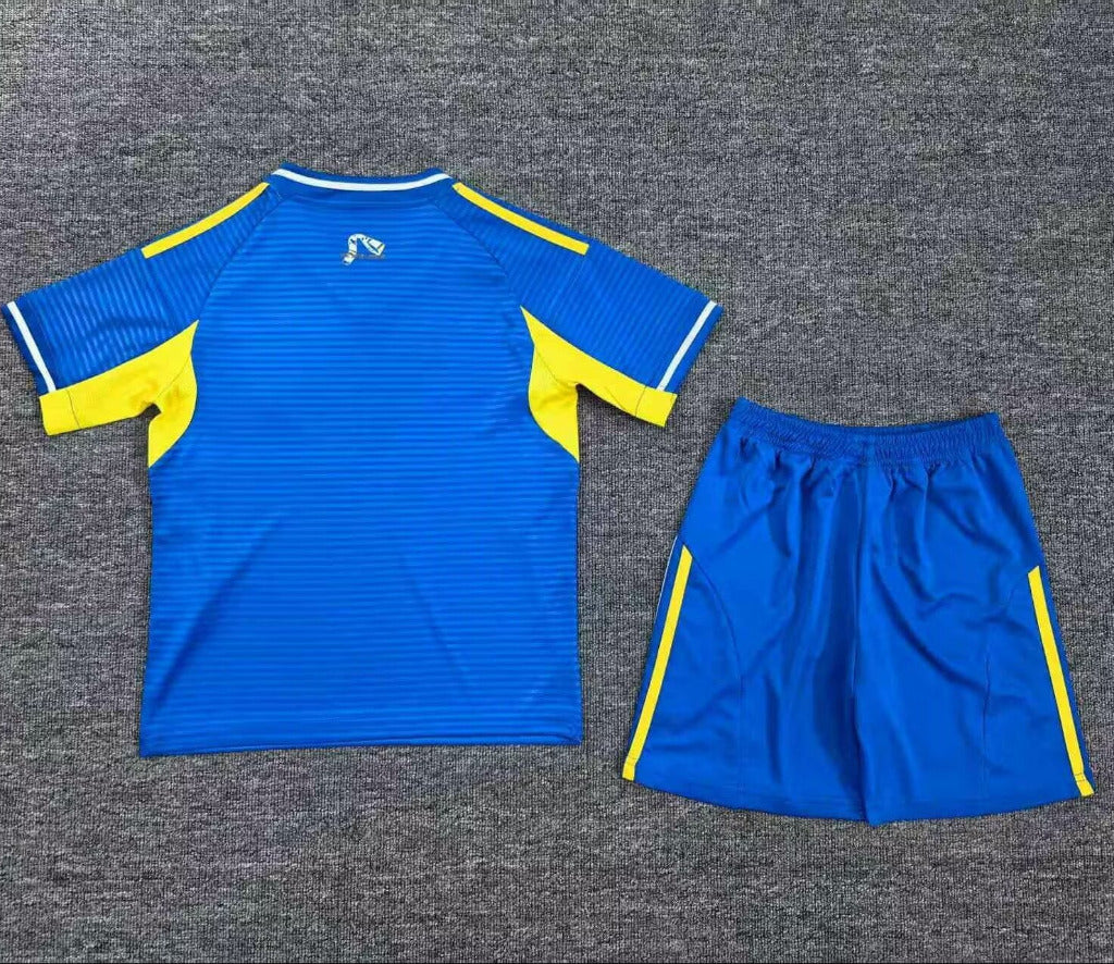Leeds United 25/26 Royal Blue Away Kids Kit