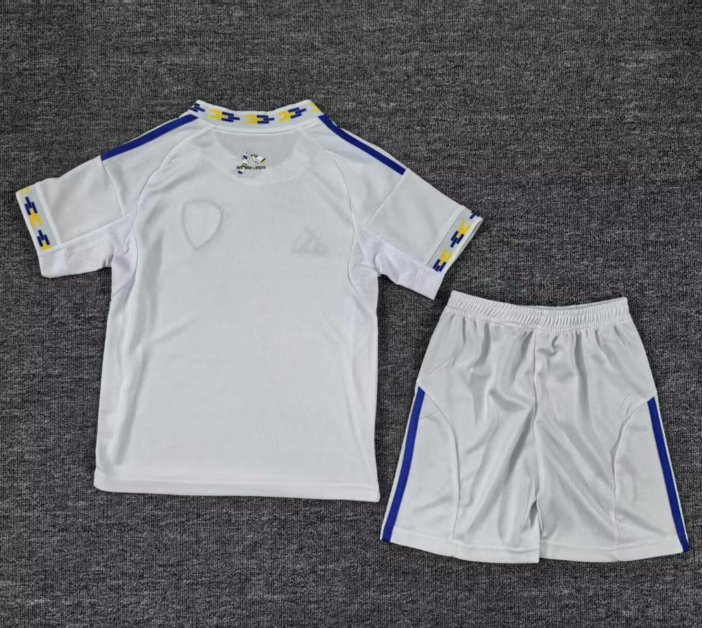 Leeds United 25/26 White Home Kids Kit