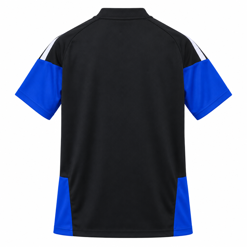 Leeds United 26/27 Black/Blue/White Stripes Training Jersey