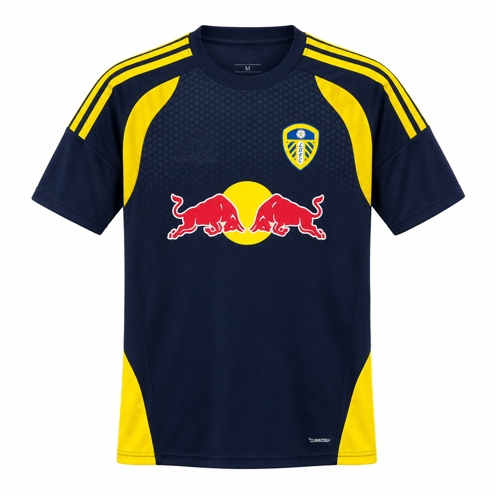 Leeds United 26/27 Navy/Yellow Stripes Training Jersey