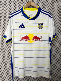 Leeds United 26/27 White/Blue/Yellow Stripes Home Jersey