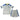 Leeds United 26/27 White/Blue/Yellow Stripes Home Kids Jersey Set