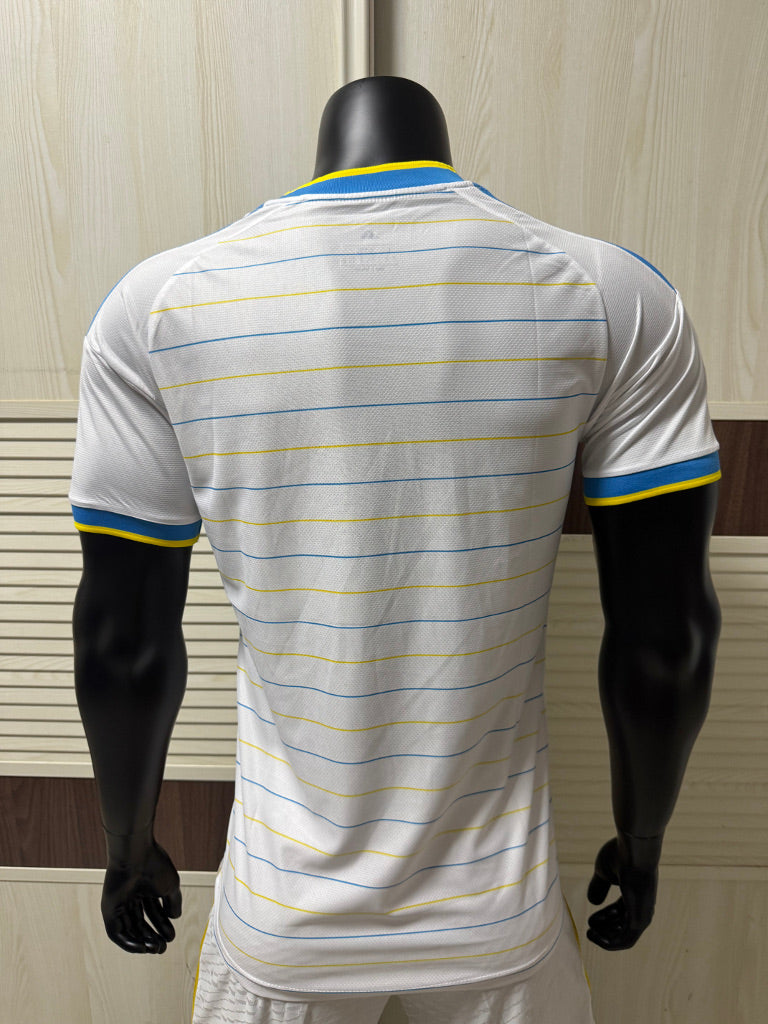 Leeds United 26/27 White/Blue/Yellow Trim Player version home Jersey