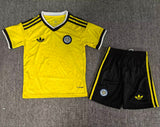 Leeds United 26/27 Yellow/Black Stripes Away Kids Jersey Set