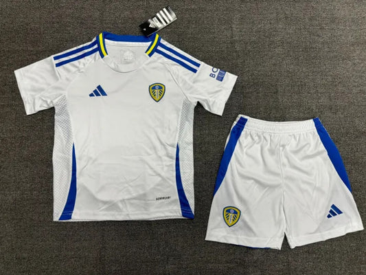 Leeds United 2024/25 Kids Home Football Kit