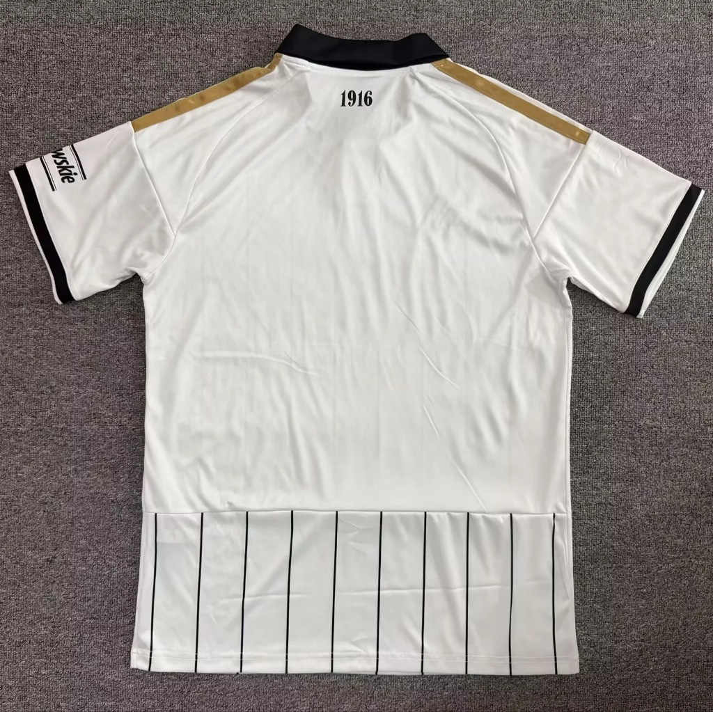 Legia Warszawa 26/27 White/Black/Gold Stripes Home Jersey