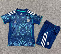 Leicester City 25/26 Blue Away Kids Jersey Set