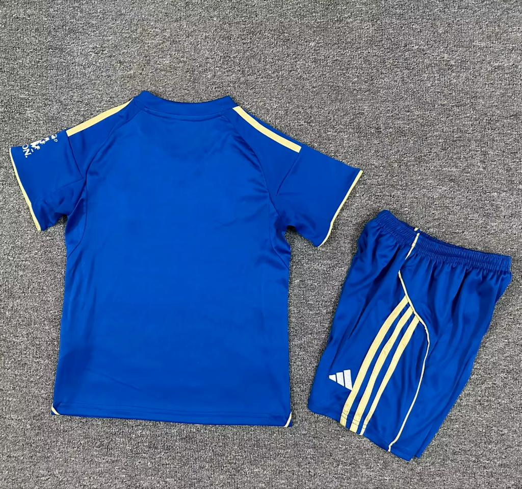 Leicester City 25/26 Blue Home Kids Jersey Set