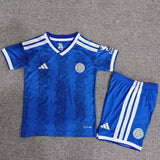 Leicester City 26/27 Blue/White Stripes Home Kids Jersey Set