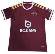 Leicester City 26/27 Burgundy/Gold Shoulder Stripes Away Jersey