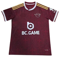 Leicester City 26/27 Burgundy/Gold Shoulder Stripes Away Jersey