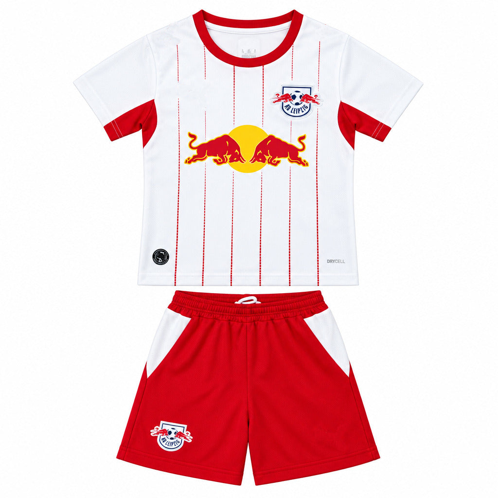 Leipzig 26/27 White/Red Home Kids Jersey Set