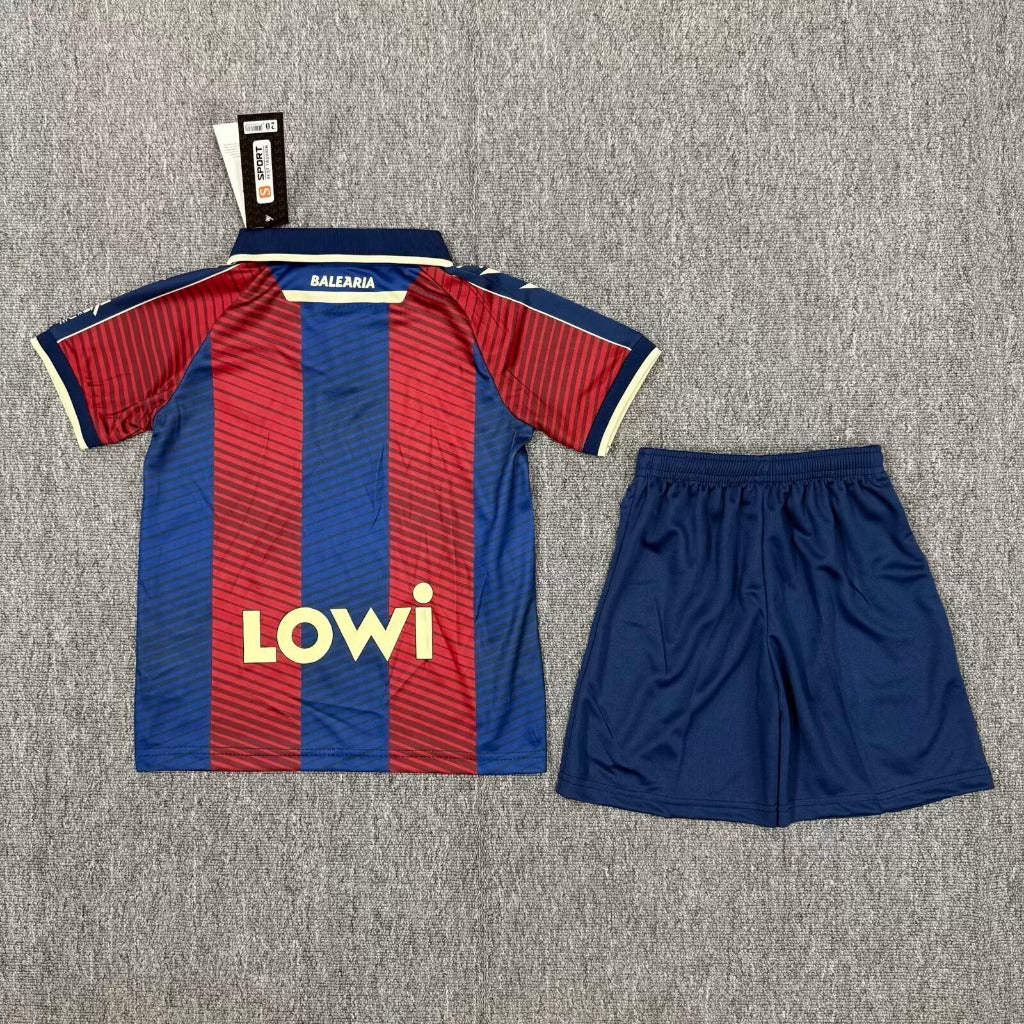 Levante 25/26 Red/Blue Home Kids Jersey Set