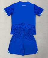 Leverkusen 25/26 Blue Third Away Kids Jersey Set