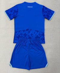 Leverkusen 25/26 Blue Third Away Kids Jersey Set