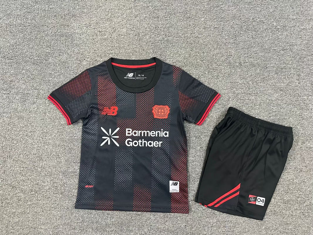 Leverkusen 25/26 Home Kids Jersey Set