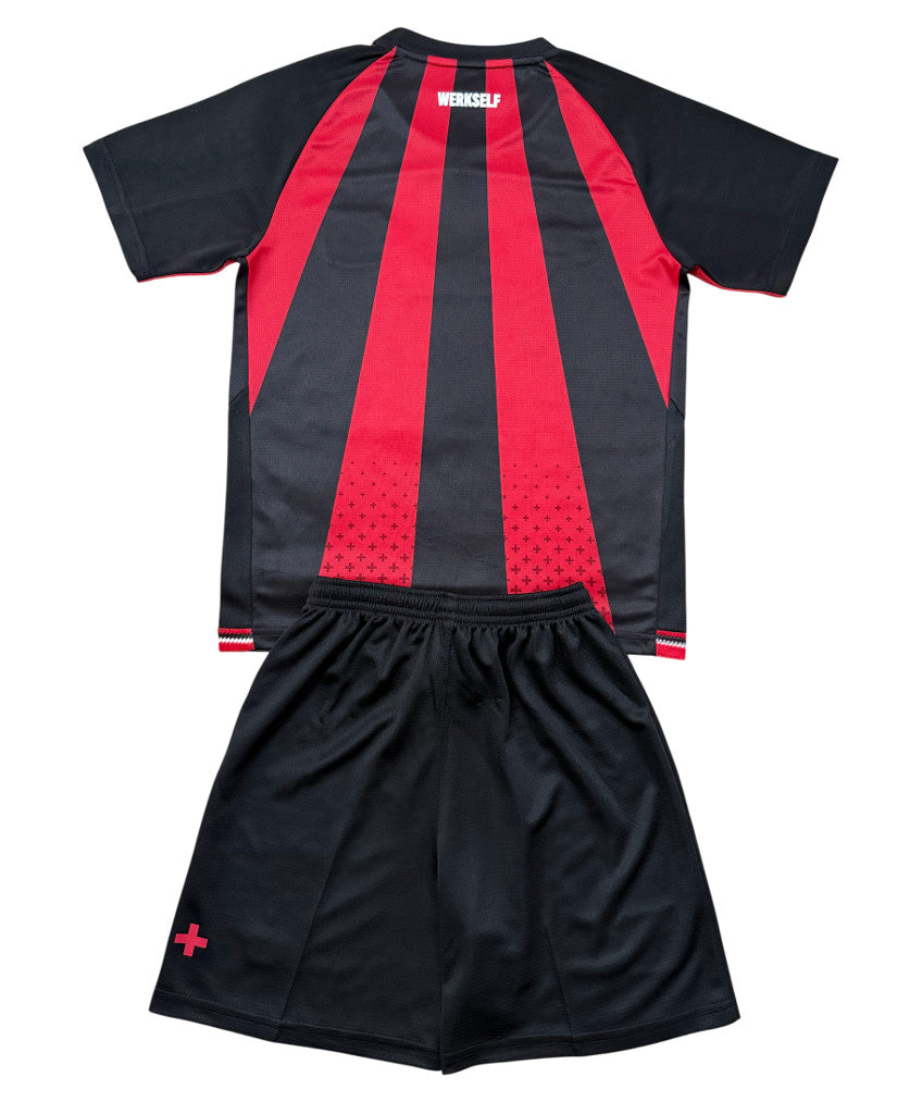 Leverkusen 26/27 Black/Red Stripes Home Jersey