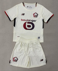 Lille 25/26 White/Red Away Kids Jersey Set