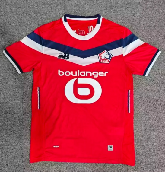 Lille 26/27 Red/White/Blue Home Jersey