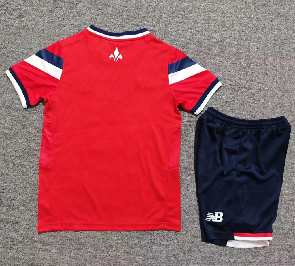 Lille 26/27 Red/White/Blue Home Kids Jersey Set