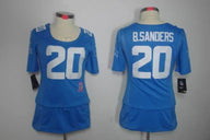 Lions 2021/22 Barry Sanders #20 Blue Women NFL Jersey