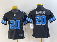 Lions 2023/24 Sanders #20 Black/Blue Women NFL Jersey