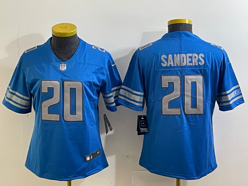 Lions 2023/24 Sanders #20 Blue Women NFL Jersey