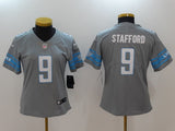 Lions 2023/24 Stafford #9 Gray/Blue Women NFL Jersey
