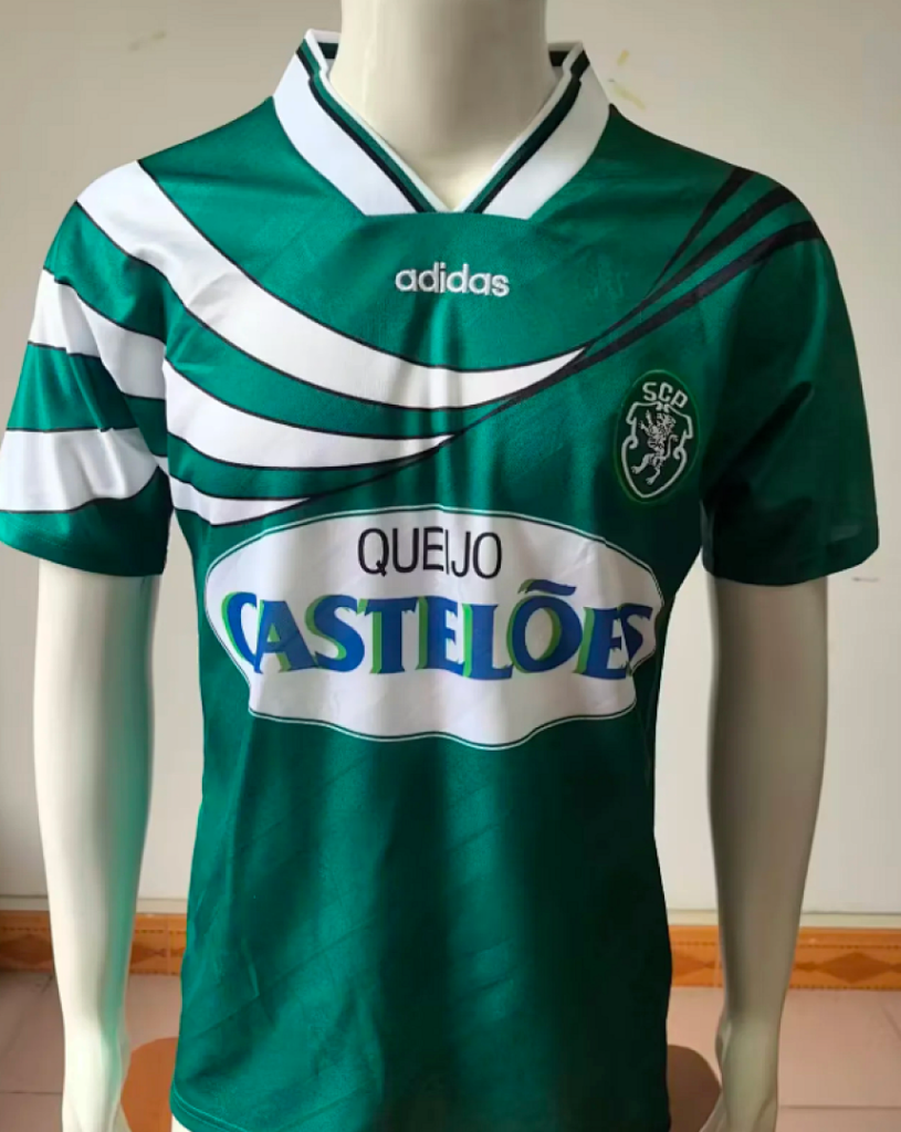 Lisbon 1994/95 Retro Green/White Home Jersey