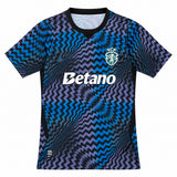 Lisbon 26/27 Black And Blue Wavy Goalkeeper Jersey