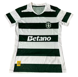 Lisbon 26/27 Green/White Horizontal Stripes Home Women Jersey