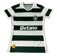 Lisbon 26/27 Green/White Horizontal Stripes Home Women Jersey