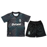 Lisbon Sporting 26/27 Blue/Gray Wavy Goalkeeper Kids Jersey Set