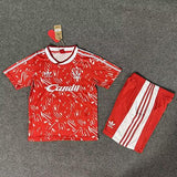 Liverpool 1989/91 Vintage Retro Home Kids Jersey Set