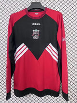 Liverpool 1993/95 Retro Red/Black/White Long Sleeve Jersey